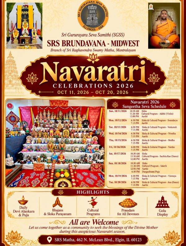 Navaratri Celebrations 2026 flyer