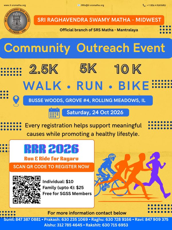 Run & Ride for Rayaru (RRR 2026) flyer