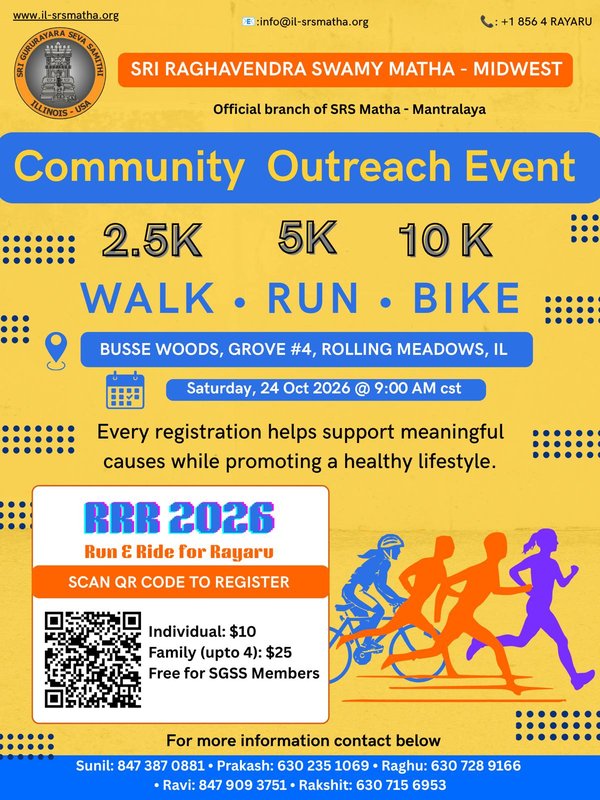 Run & Ride for Rayaru (RRR 2026) flyer