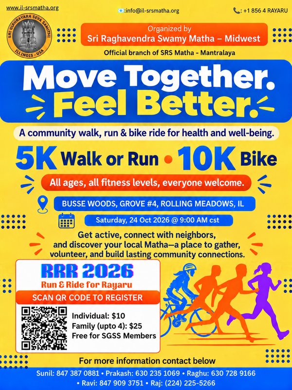 Run & Ride for Rayaru (RRR 2026) flyer