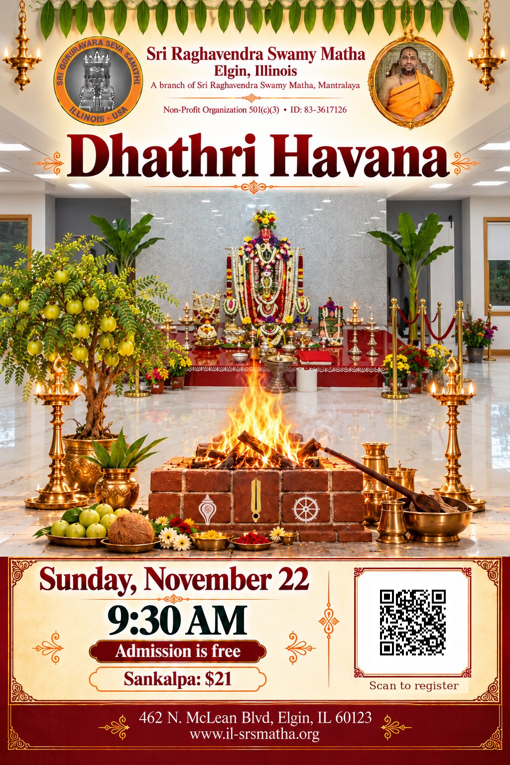 Dhathri Havana flyer